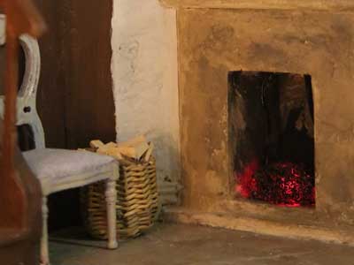 Fireplace in the mouse house